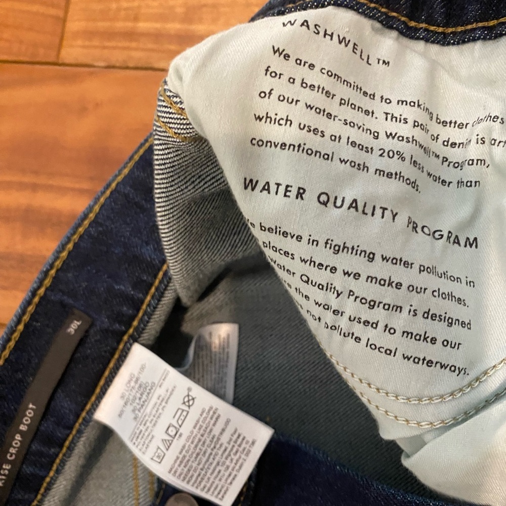 NWT BANANA REPUBLIC High Rise Bootcut Cropped Jeans 30 Long - Picture 9 of 12